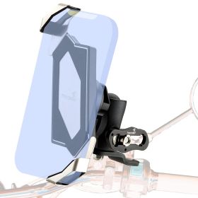 TAKEWAY LA3-PH05 Motorcycle Phone Mounts Holder, Fixed Base of Rearview Mirror, Stable, Adjustable, Phone Clamp Double Socket Arm, Multi-Angle Vision