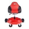 VEVOR Rolling Garage Stool 300LBS Adjustable Mechanic Work Shop Seat w/Casters