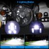 5.75In LED Headlight Motorcycle Projector Headlamp Fit for Harley Dyna Sportster Iron 883 Street Rod Street Bob Softail Deuce Custom Super Wide Glide