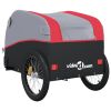 Bike Trailer Black and Red 99.2 lb Iron