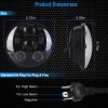 5.75In LED Headlight Motorcycle Projector Headlamp Fit for Harley Dyna Sportster Iron 883 Street Rod Street Bob Softail Deuce Custom Super Wide Glide