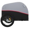 Bike Trailer Black and Red 99.2 lb Iron