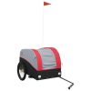 Bike Trailer Black and Red 99.2 lb Iron