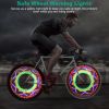 2Pcs 32LEDs Patterns Cycling Lights Rainbow Wheel Tire Flash Lamp