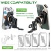 TAKEWAY LA3-PH05-ANV Anti-Vibration Motorcycle Mounts Holder, Fixed Base of Rearview Mirror, Stable, Adjustable, Double Socket Arm