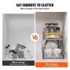 2-Tier Wire Pull Out Cabinet Under Sink Organizer 12x21 Inch Drawer Basket