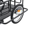 Bike Trailer 51.2"x28.7"x19.1" Steel Black