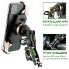 TAKEWAY Clampod HAWK1-PH05 Phone Mounts Holder, Motorcycle and Various Vehicles Handlebar Clamp Base, Adjustable, Stable, Double Socket Arm