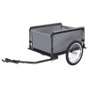 Bike Trailer Gray and Orange 143.3 lb