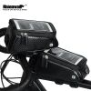 Bike Phone Front Frame Bag Bicycle Bag Waterproof Bike Phone Mount Top Tube Bag Bike Phone Case Holder Accessories Cycling Pouch Compatible Phone Unde