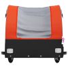 Bike Trailer Black and Orange 99.2 lb Iron