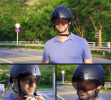 Electric motorcycle Bluetooth headset HD camera photo and video cycling record GPS Bluetooth 1080FHD WIFI + App multiplayer group bike ride intercom h