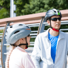Bicycle Bluetooth helmet. (BT4.1 Bluetooth mode, 2X1W stereo phone, voice navigation GPS, MP3 music