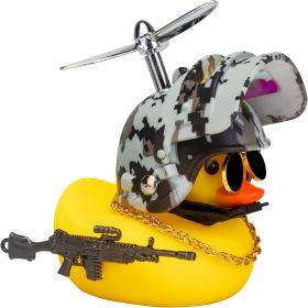 Rubber Yellow Duck Car Ornaments Cool Duck Car Ornaments Cool Duck (Color: Green)