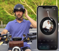 Electric motorcycle Bluetooth headset HD camera photo and video cycling record GPS Bluetooth 1080FHD WIFI + App multiplayer group bike ride intercom h