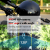 Electric motorcycle Bluetooth headset HD camera photo and video cycling record GPS Bluetooth 1080FHD WIFI + App multiplayer group bike ride intercom h